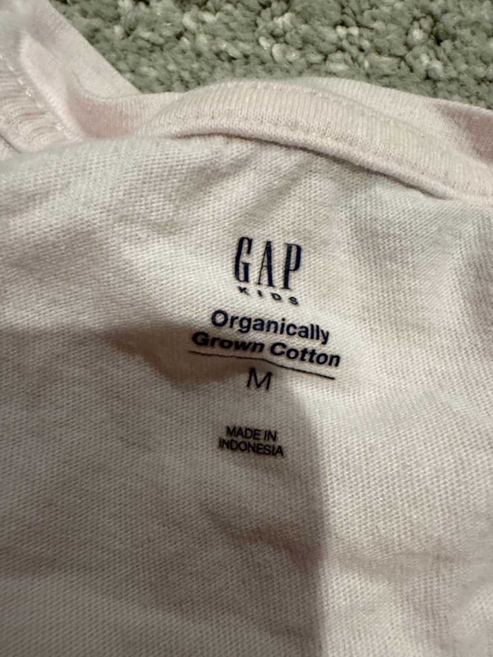 GAP Light Pink Kids Tee with Printed Label